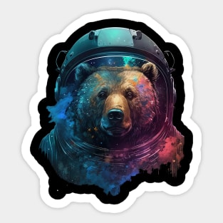 galaxy bear Sticker